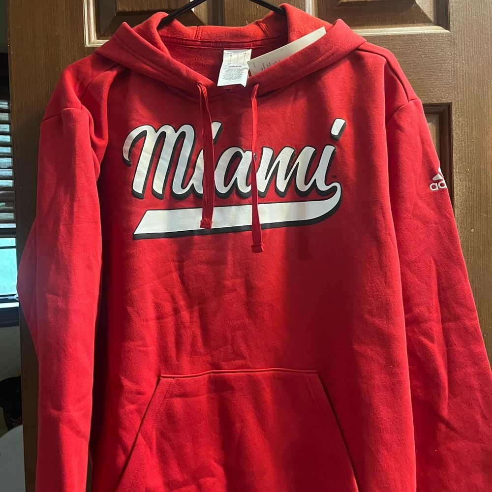 Adidas Men's Red Miami Hoodie